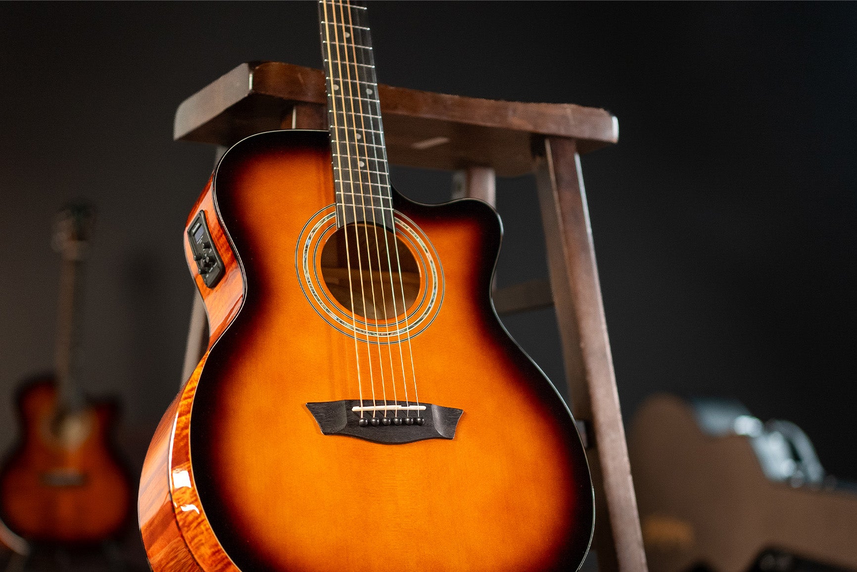 Washburn Comfort WCG10CE Electro Acoustic Guitar w' £225 Custom Pro Setup & Support Package Included