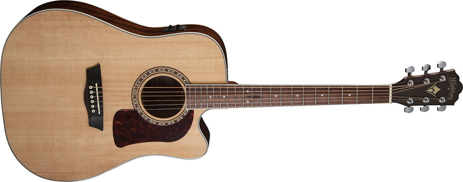 Washburn D10SCE - Dreadnought - Natural Acoustic Guitar, Acoustic Guitar for sale at Richards Guitars.