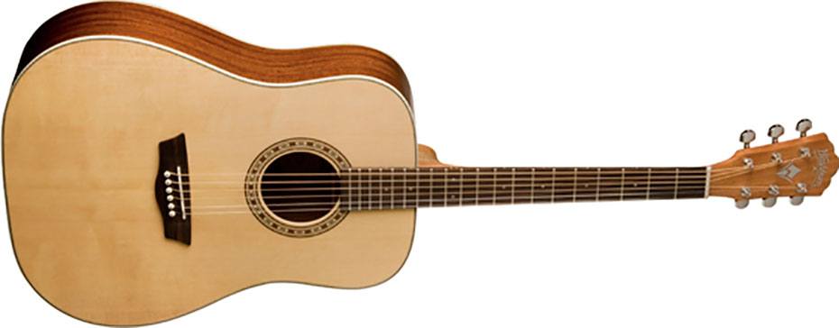 Washburn D7S - Dreadnought - Natural Acoustic Guitar, Acoustic Guitar for sale at Richards Guitars.