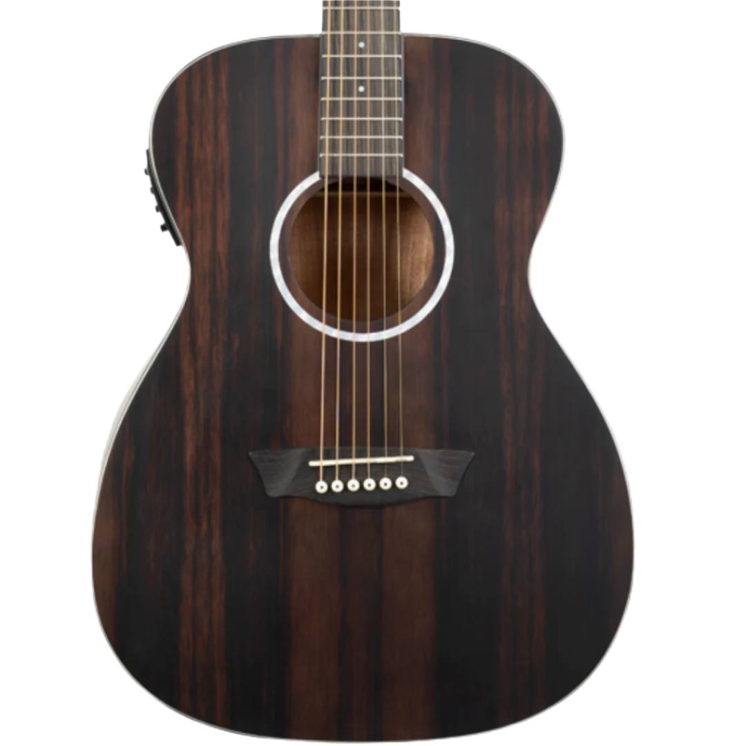 Washburn EBONY FE - Folk - Natural Matte Electro Acoustic Guitar, Electro Acoustic Guitar for sale at Richards Guitars.