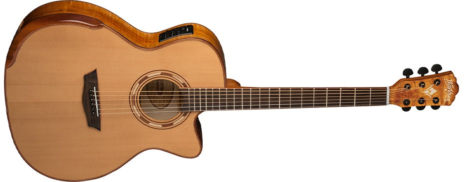 Washburn G66SCE SPALT MAPLE - Grand Auditorium - Natural Electro Acoustic Guitar, Electro Acoustic Guitar for sale at Richards Guitars.