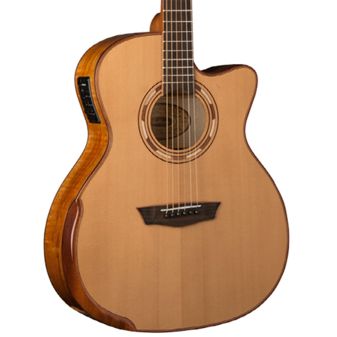 Washburn G66SCE SPALT MAPLE - Grand Auditorium - Natural Electro Acoustic Guitar, Electro Acoustic Guitar for sale at Richards Guitars.