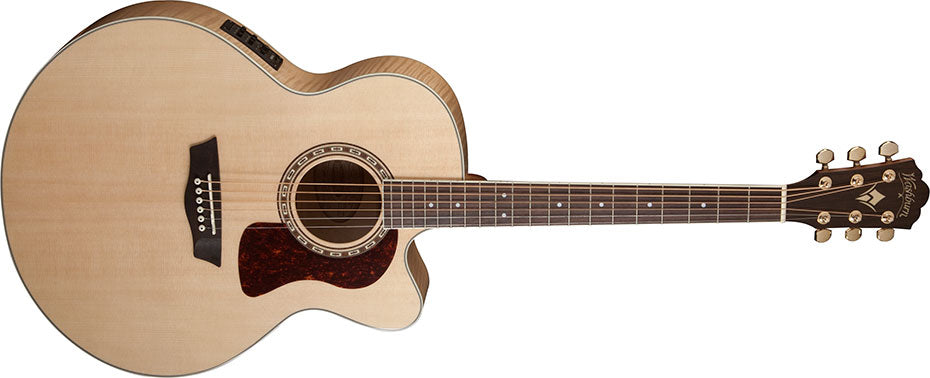 Washburn J40SCE - Jumbo - Natural Gloss Acoustic Guitar, Acoustic Guitar for sale at Richards Guitars.