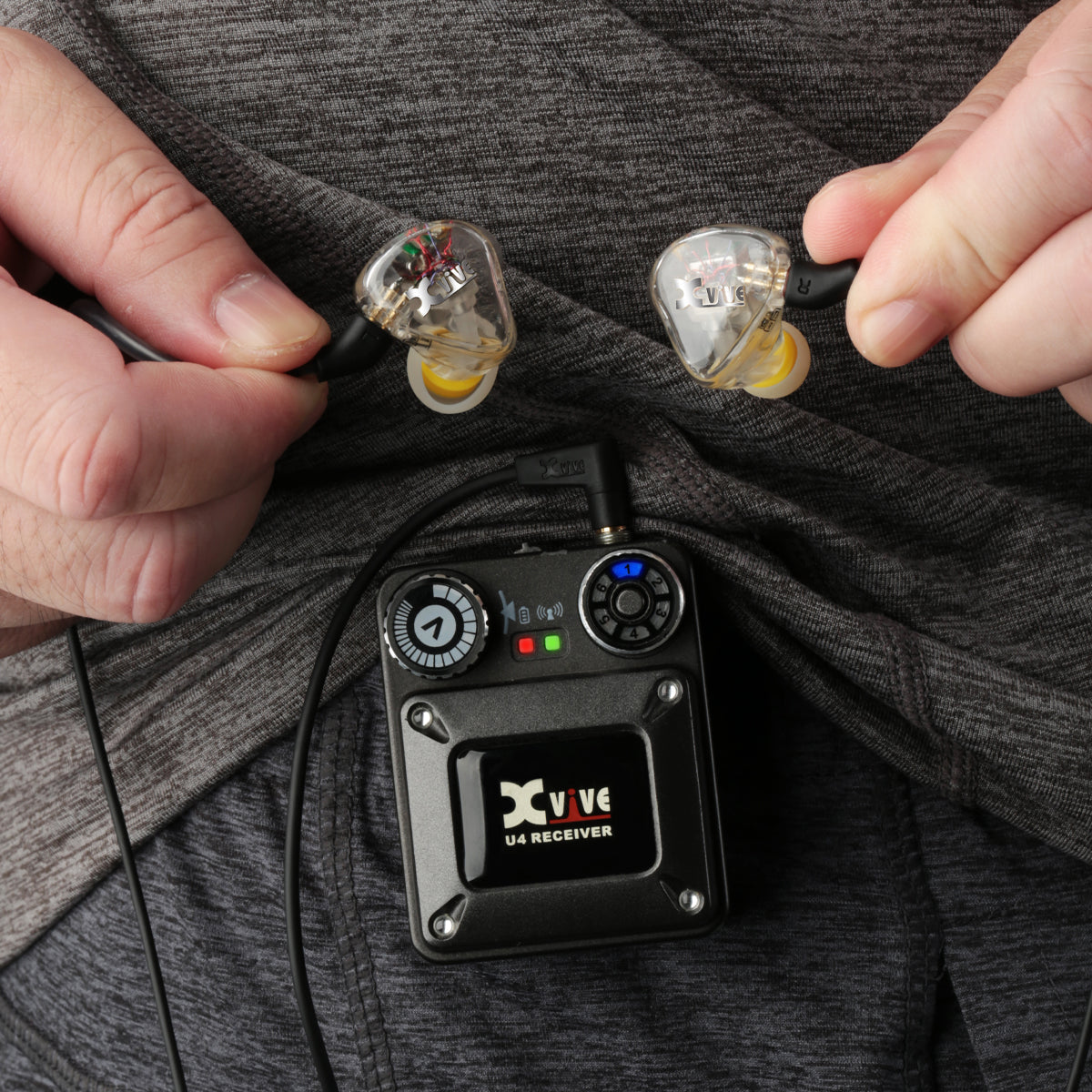 Xvive T9 In-Ear Monitors ~ Dual Balanced Drivers, Wireless IEM & Mic Systems for sale at Richards Guitars.