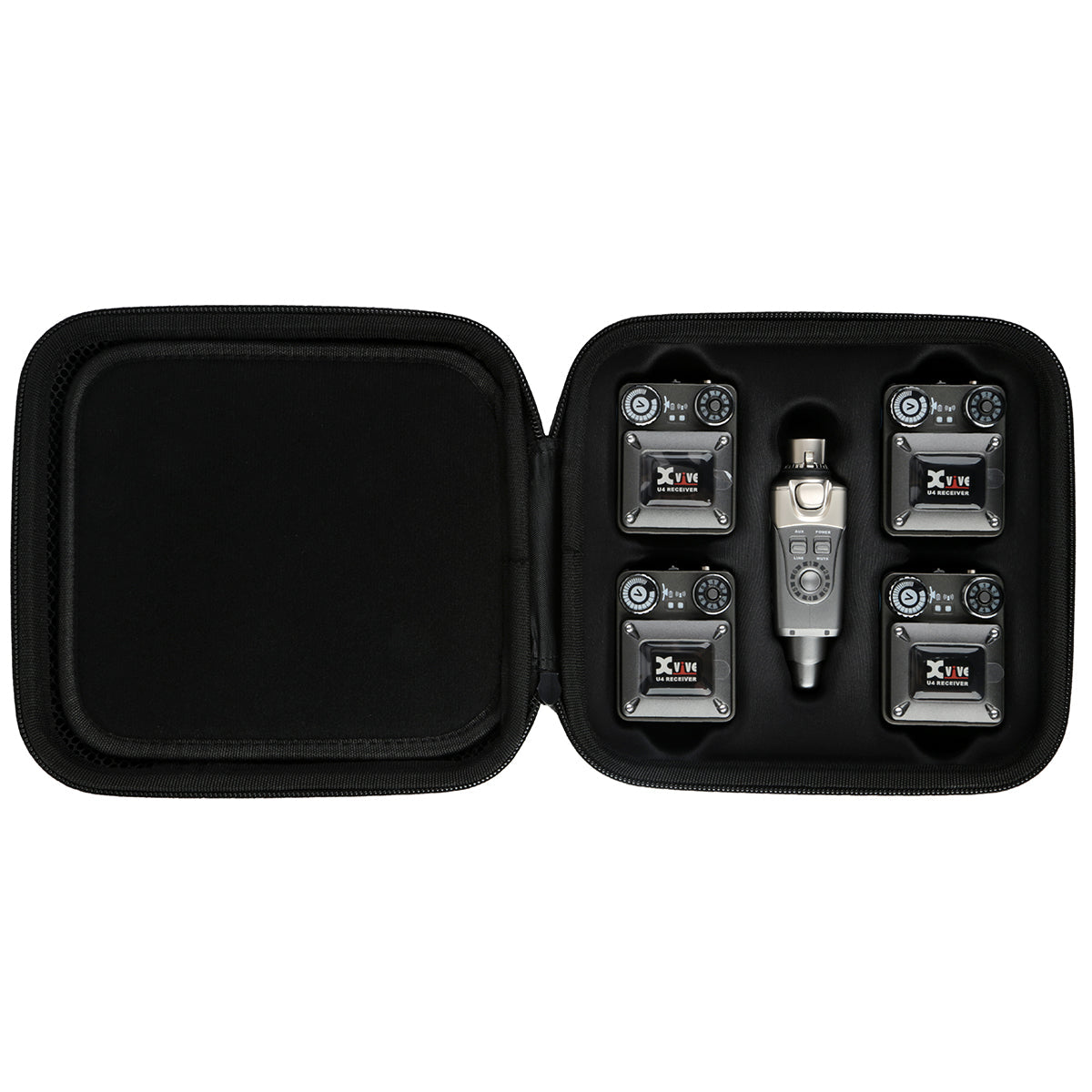 Xvive Travel Case for XU4R4 In-Ear Monitor Wireless System (4 Receivers), Travel Case for sale at Richards Guitars.