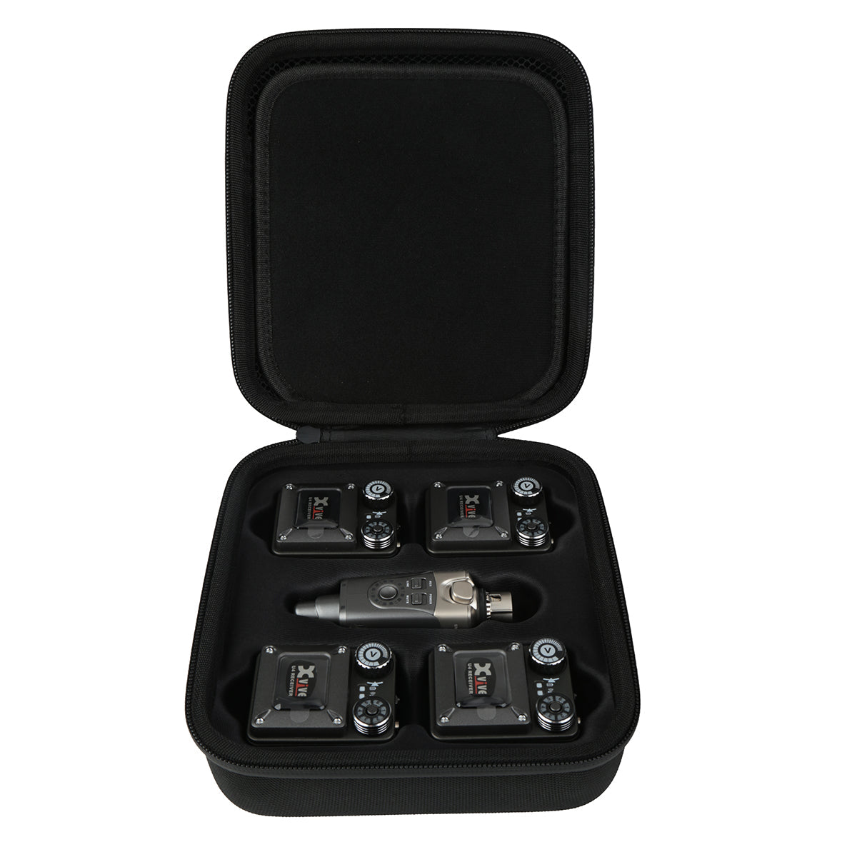 Xvive Travel Case for XU4R4 In-Ear Monitor Wireless System (4 Receivers), Travel Case for sale at Richards Guitars.