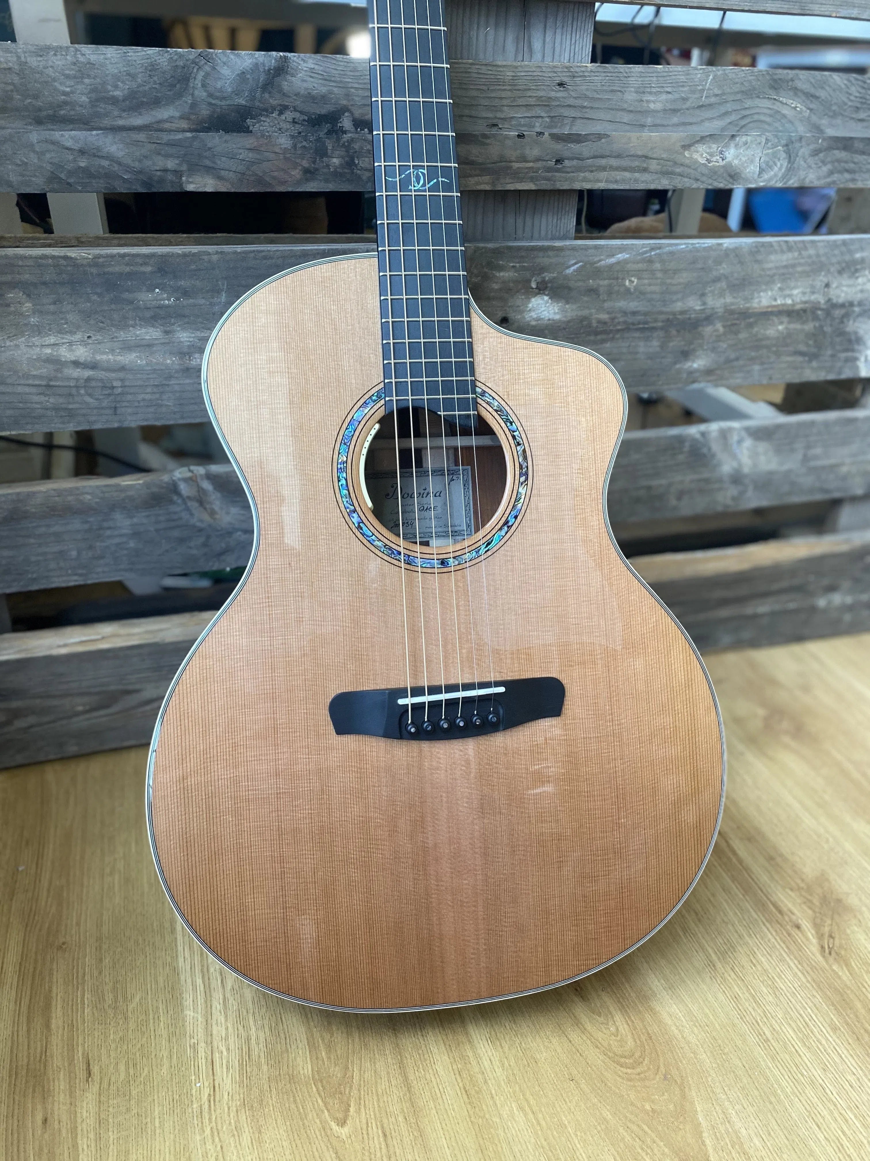 Dowina Cocobolo Trio Plate (Cocobolo III) GACE With LR Baggs Anthem, Acoustic Guitar for sale at Richards Guitars.