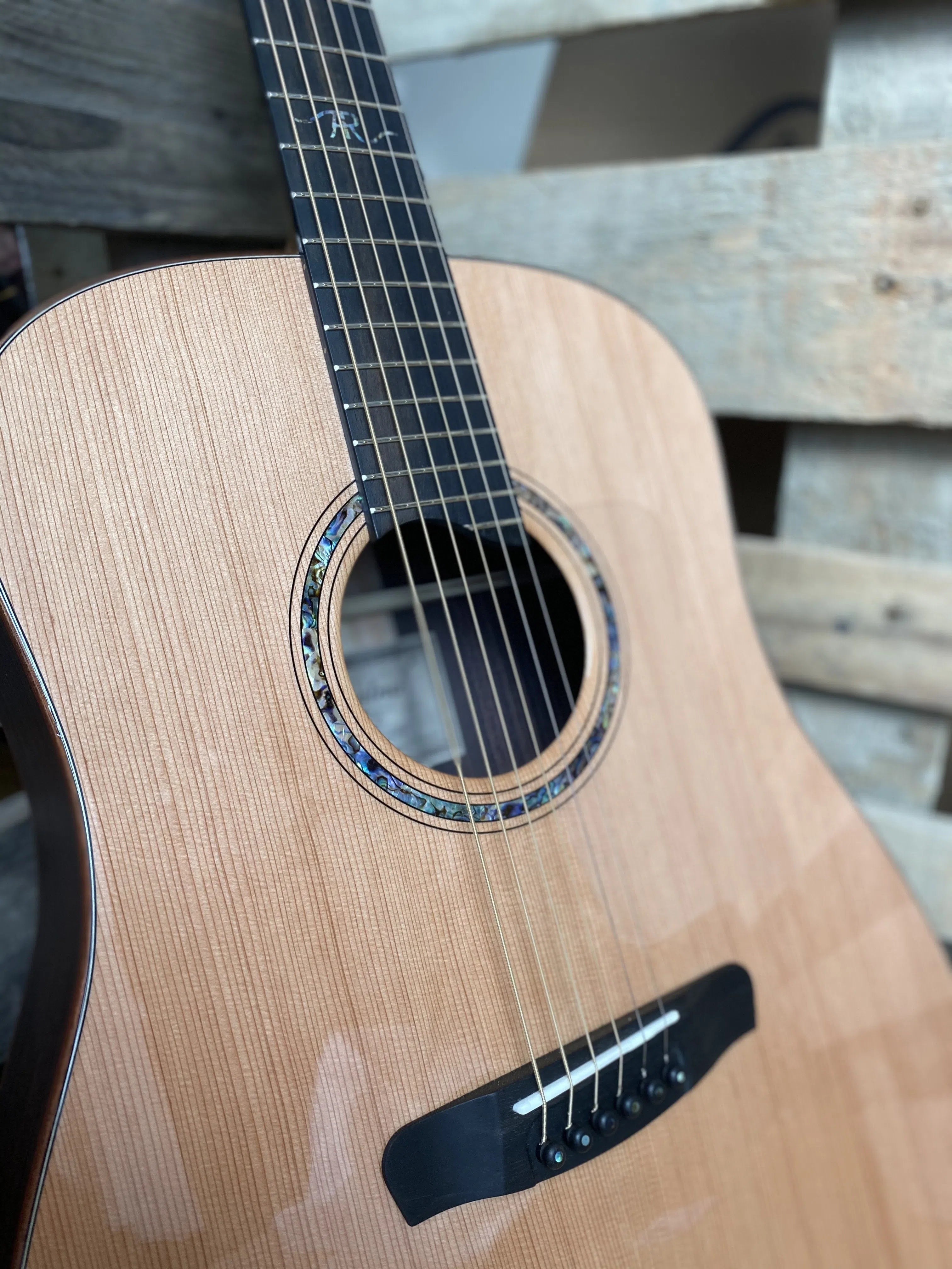 Dowina Rosewood / Maple / Rosewood Trio Plate (Amber Road) Dreadnought, Acoustic Guitar for sale at Richards Guitars.