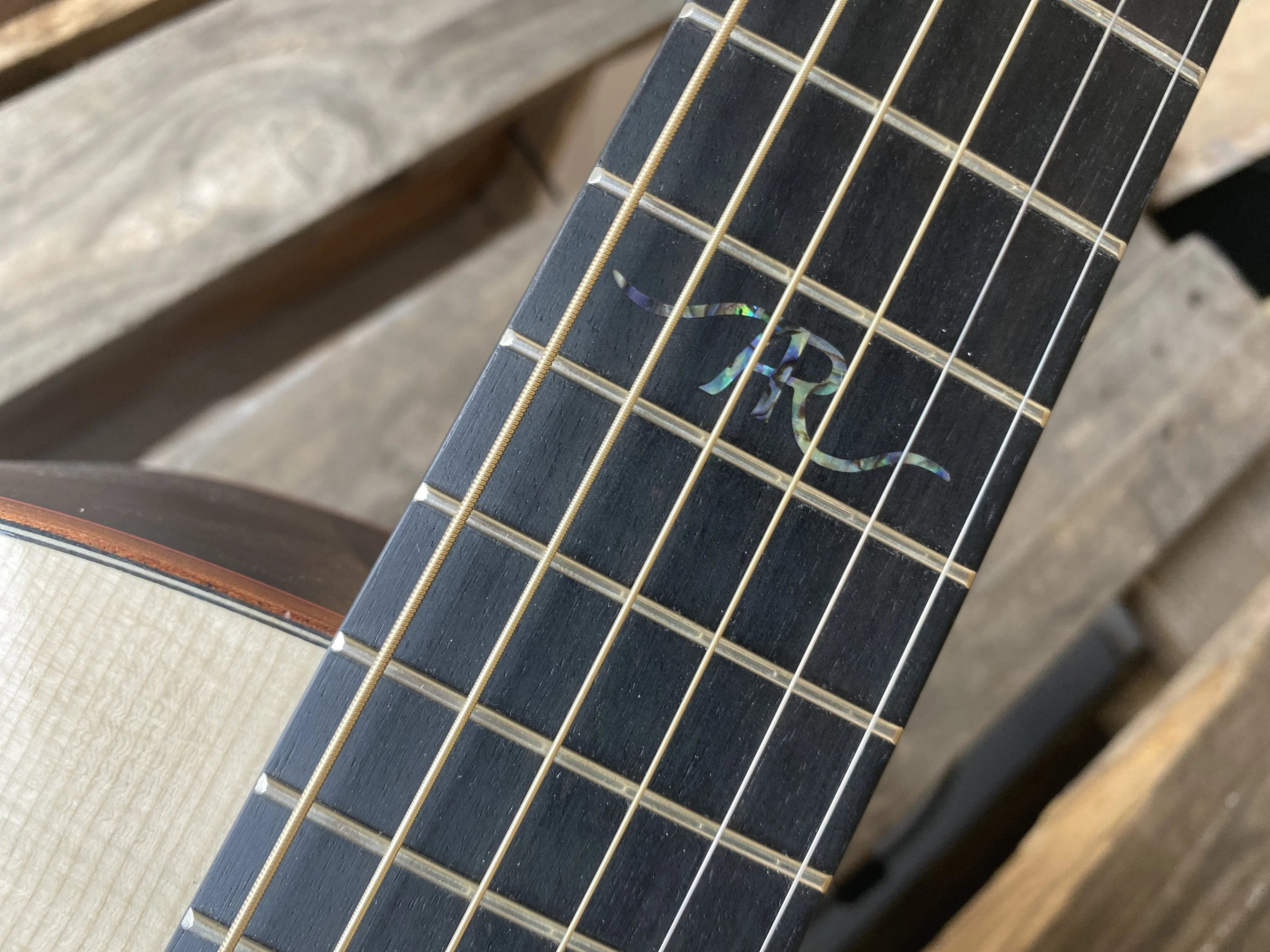 Dowina Rosewood / Maple / Rosewood Trio Plate (Amber Road) With Dolomite Spruce Top, Acoustic Guitar for sale at Richards Guitars.