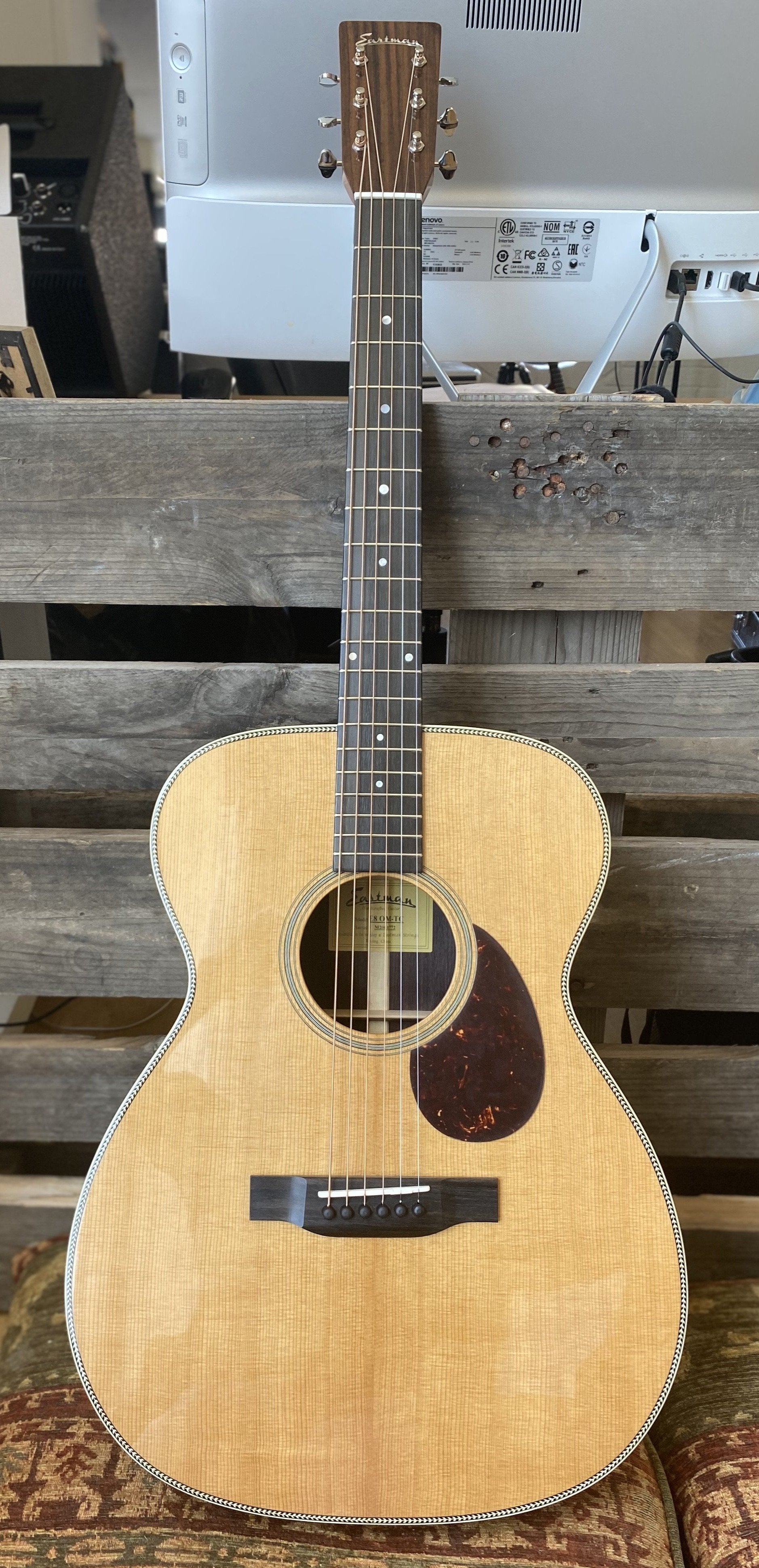 Eastman E8OML TC Left Handed OM, Acoustic Guitar for sale at Richards Guitars.