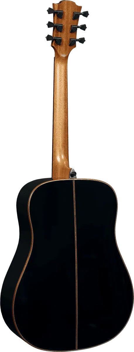 LAG TRAMONTANE 118 T118D-BLK DREADNOUGHT BLACK, Acoustic Guitar for sale at Richards Guitars.