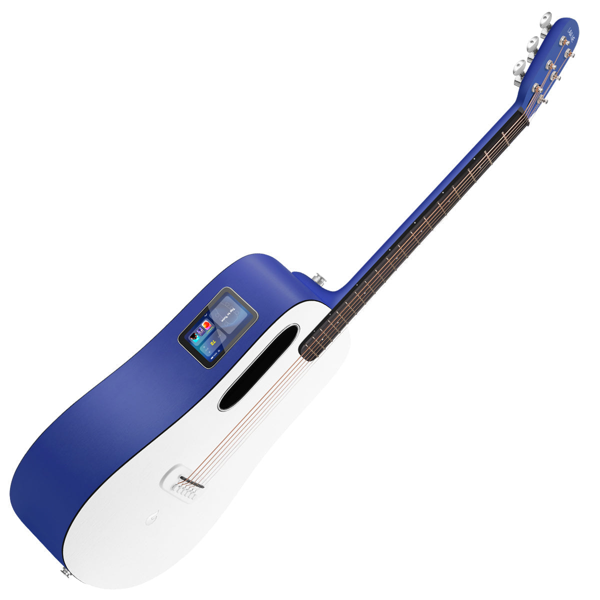 LAVA ME PLAY 36" with Lite Bag ~ Deep Blue/Frost White, Acoustic Guitar for sale at Richards Guitars.