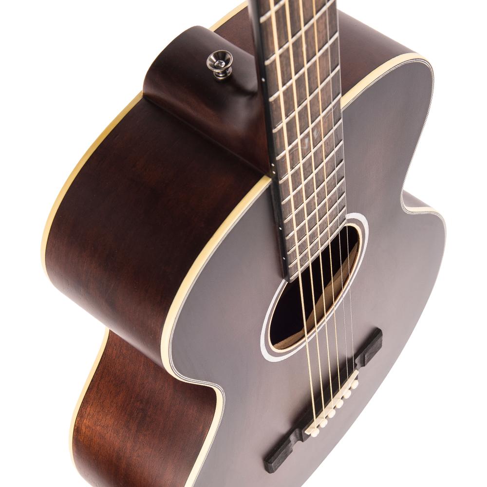 Vintage Historic Series 'Parlour' Acoustic Guitar ~ Aged Finish, Acoustic Guitars for sale at Richards Guitars.