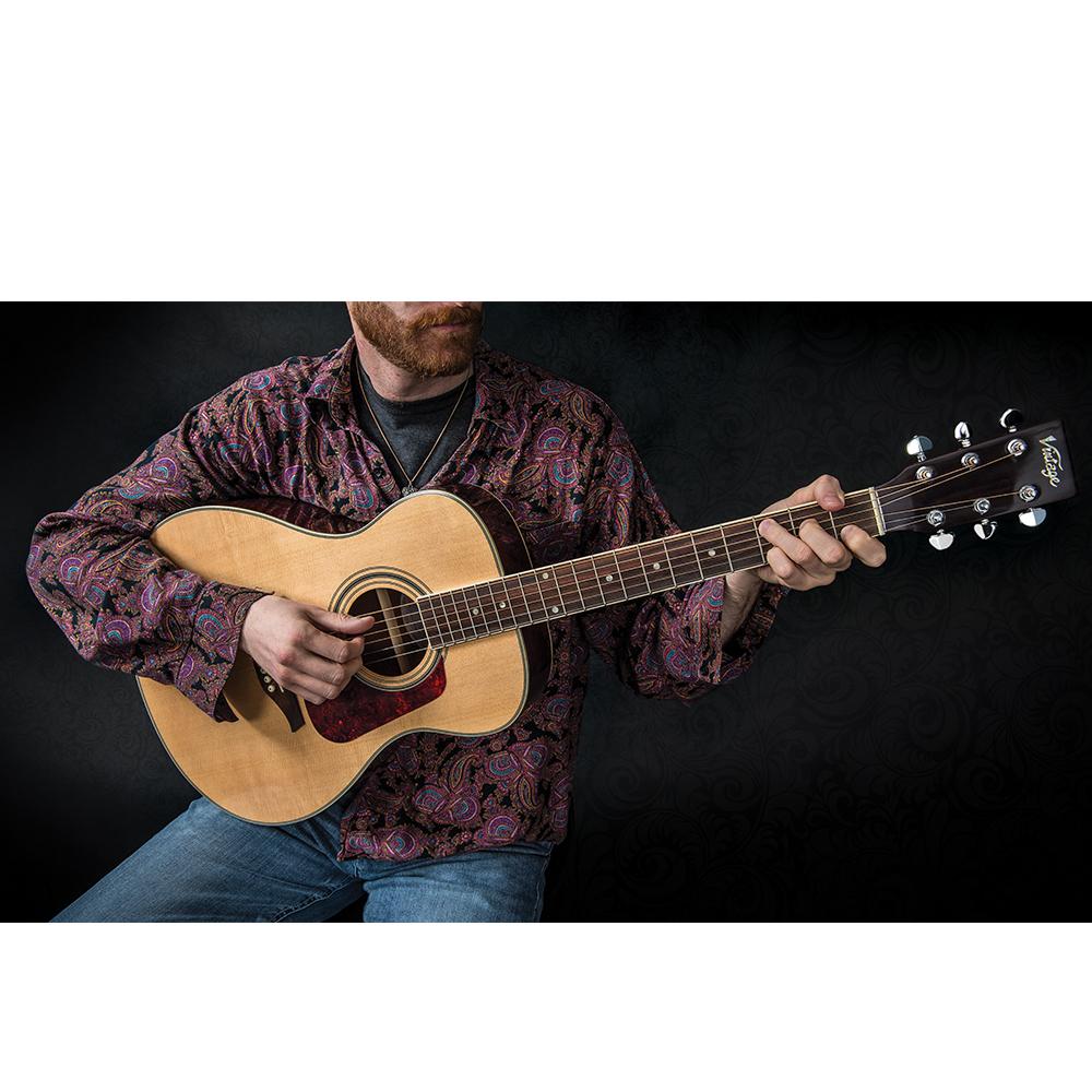 Vintage V300 Acoustic Folk Guitar Outfit ~ Natural, Acoustic Guitar for sale at Richards Guitars.
