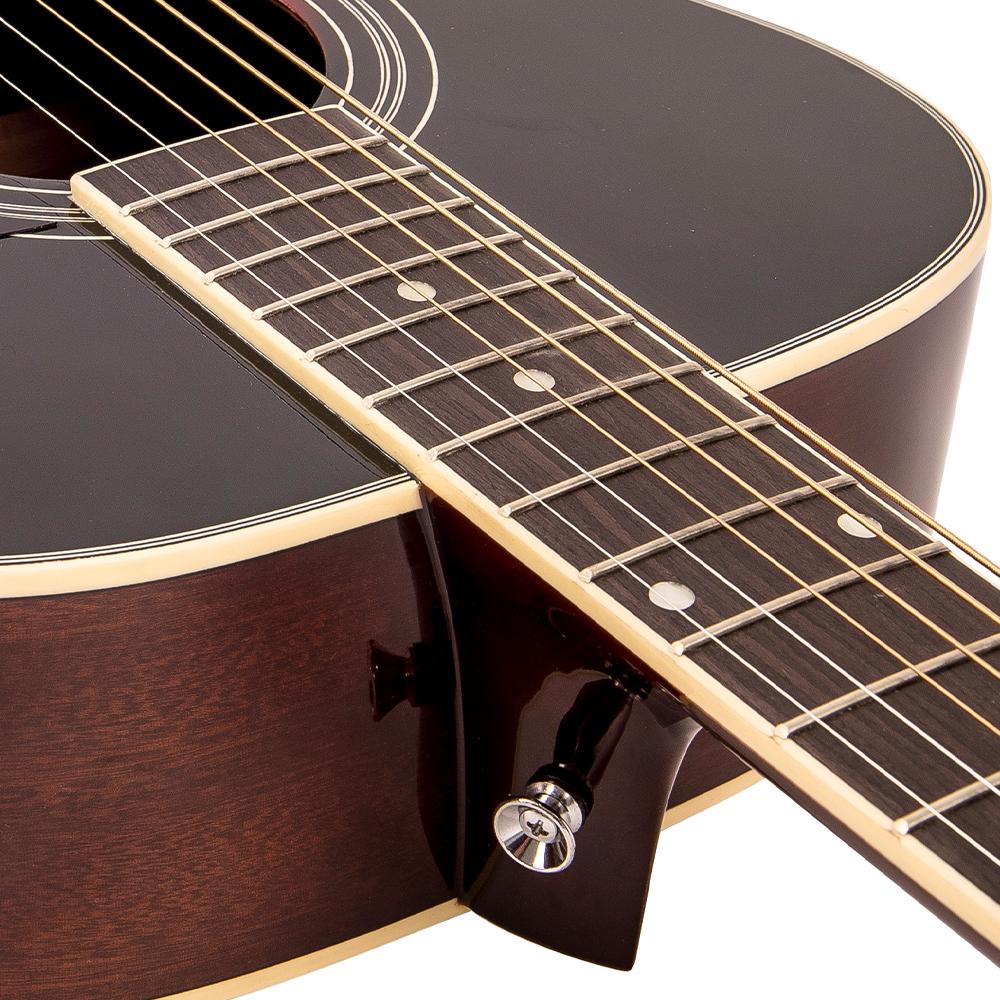 Vintage V300 Acoustic Folk Guitar ~ Vintage Sunburst, Acoustic Guitars for sale at Richards Guitars.