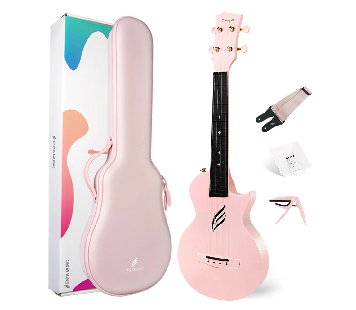 Enya Nova U Concert Pink, Ukulele for sale at Richards Guitars.