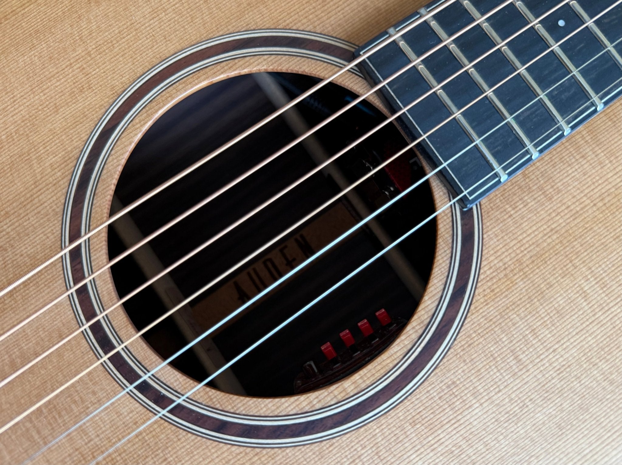 Auden Artist Chester 632 - Cedar/Rosewood Short Scale Electro Acoustic Guitar - Richards Guitars Of Stratford Upon Avon