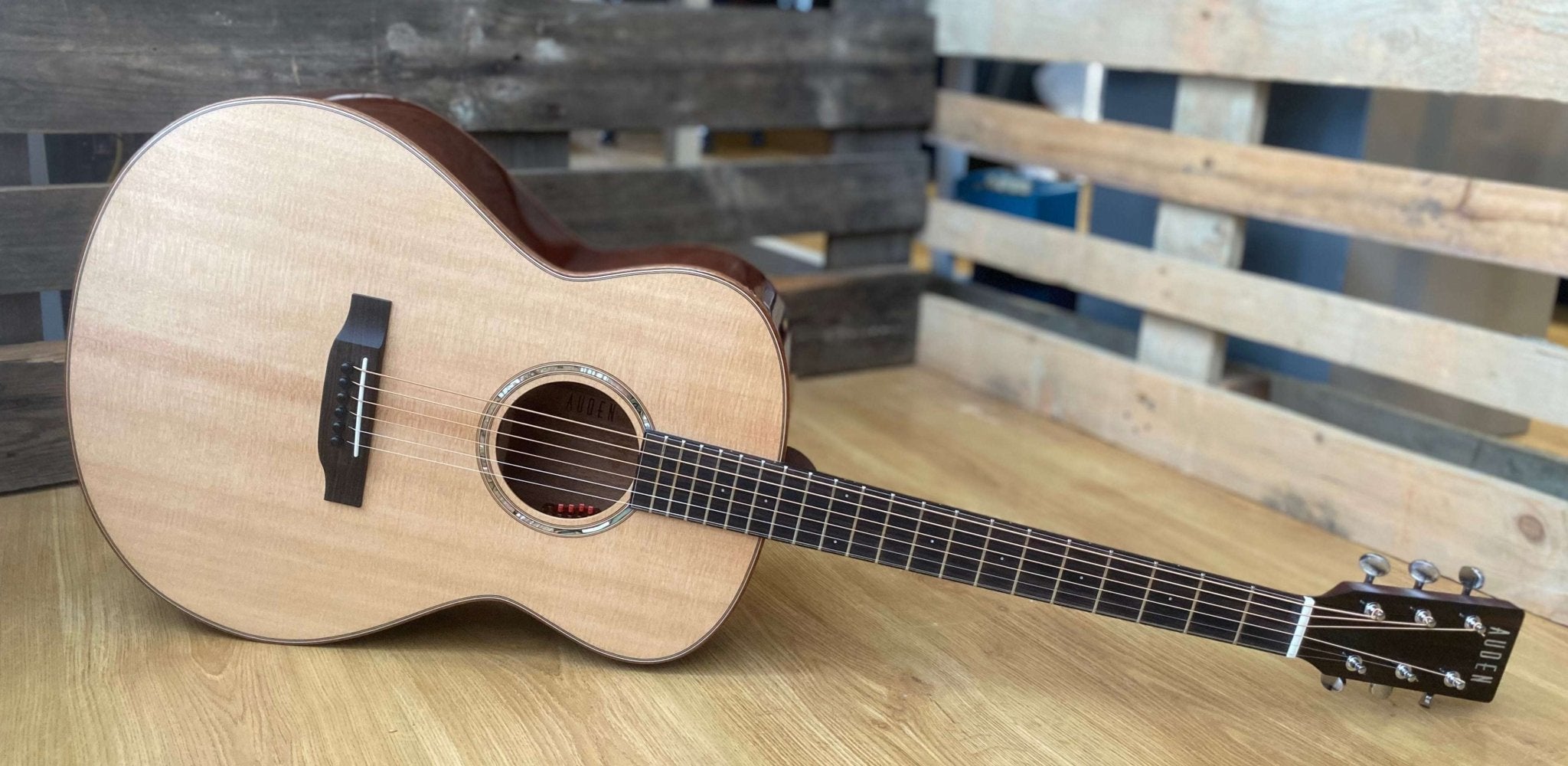 Auden Austin Mahogany Series Electro Acoustic – Spruce Full Body - Richards Guitars Of Stratford Upon Avon