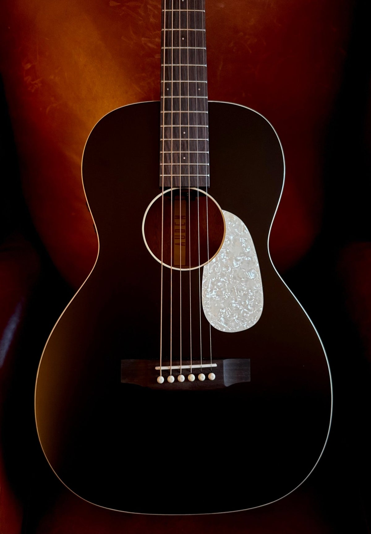 Auden TT Emily Rose Full Body Black Electro Acoustic Guitar - Richards Guitars Of Stratford Upon Avon