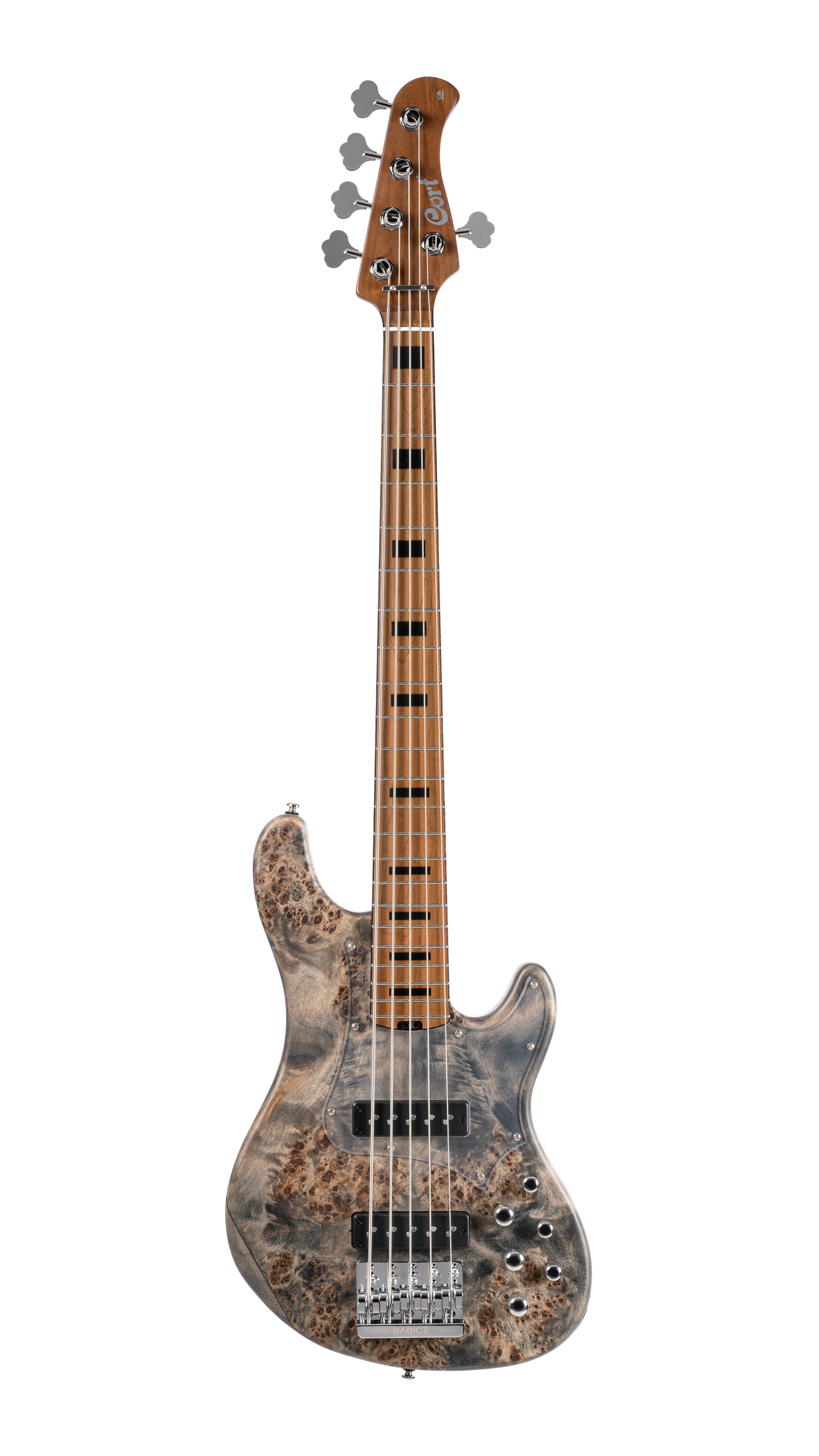 Cort GB Modern 5 String Open Pore Charcoal Grey, Bass Guitar for sale at Richards Guitars.