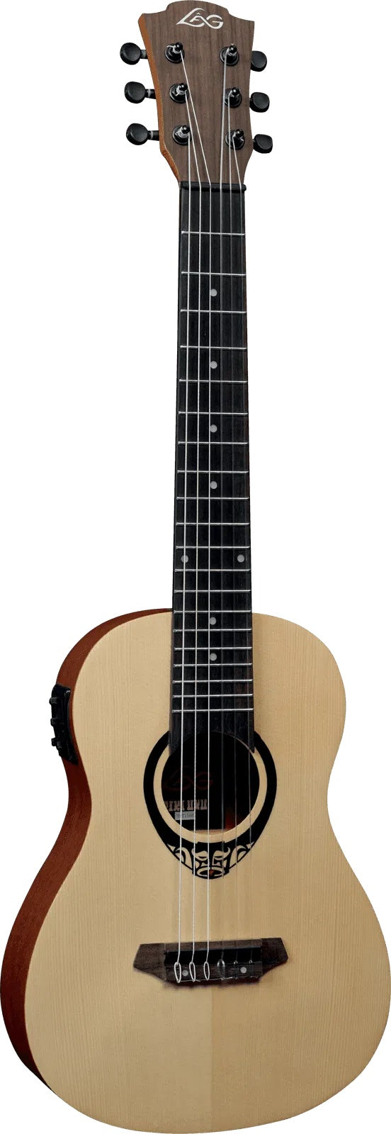 LAG TIKI GUITAR 150 TKT150E MINI GUITAR ACOUSTIC ELECTRIC, Bass Guitar for sale at Richards Guitars.