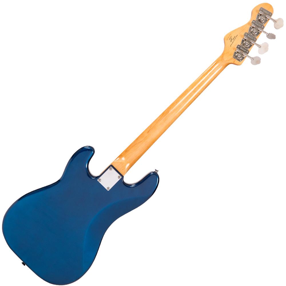 Vintage V4 Reissued Bass Guitar ~ Bayview Blue, Bass Guitar for sale at Richards Guitars.