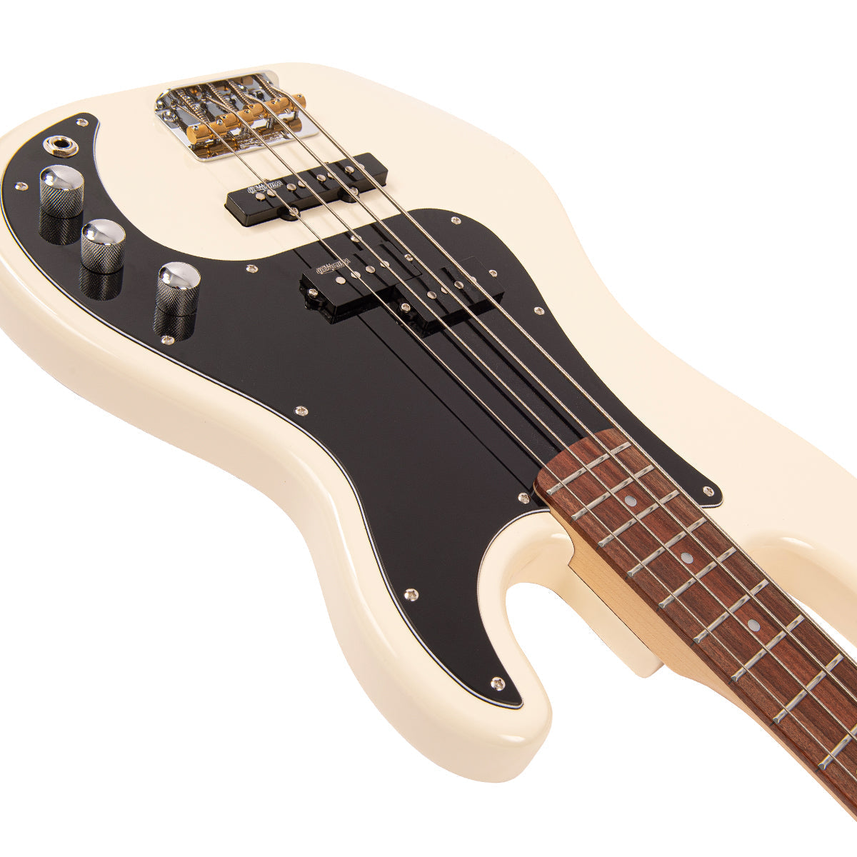 Vintage V42 ReIssued Bass Guitar ~ Vintage White, Bass Guitar for sale at Richards Guitars.