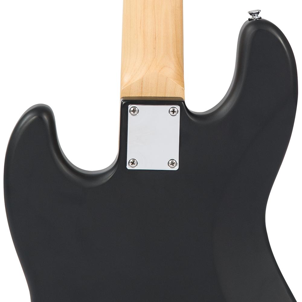 Vintage VJ75 ReIssued Maple Fingerboard Bass Guitar ~ 5-String ~ Black, Bass Guitar for sale at Richards Guitars.