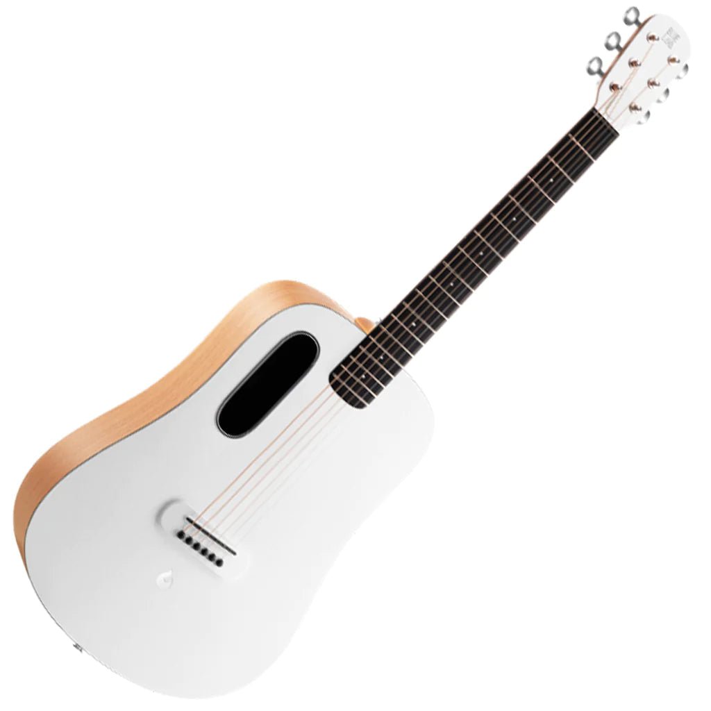 BLUE LAVA Original Acoustic and Lite Bag ~ Frost White / Walnut - Richards Guitars Of Stratford Upon Avon
