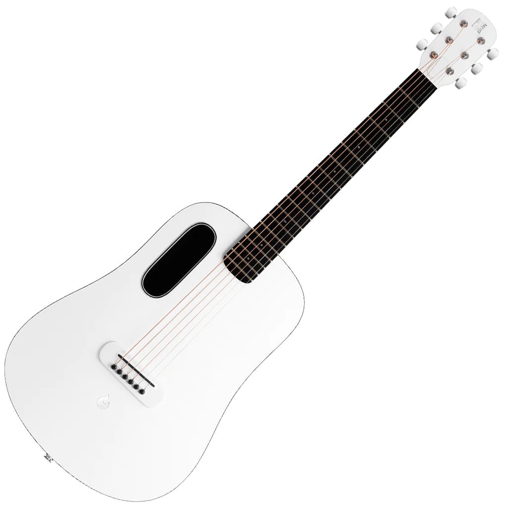 BLUE LAVA Original Acoustic and Lite Bag ~ Frost White / Walnut - Richards Guitars Of Stratford Upon Avon