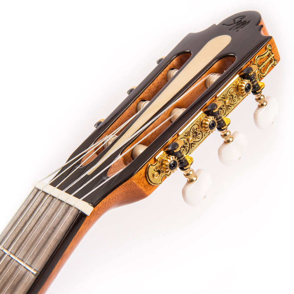 Santos Martinez Preludio Cutaway Electro-Classic Guitar ~ Natural High Gloss, Classical Guitars for sale at Richards Guitars.
