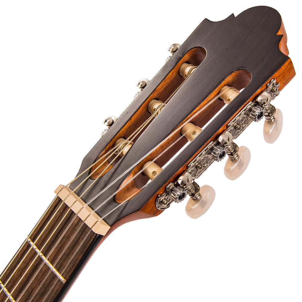 Santos Martinez Principante 3/4 Size Classic Guitar ~ Natural Open Pore, Classical Guitars for sale at Richards Guitars.