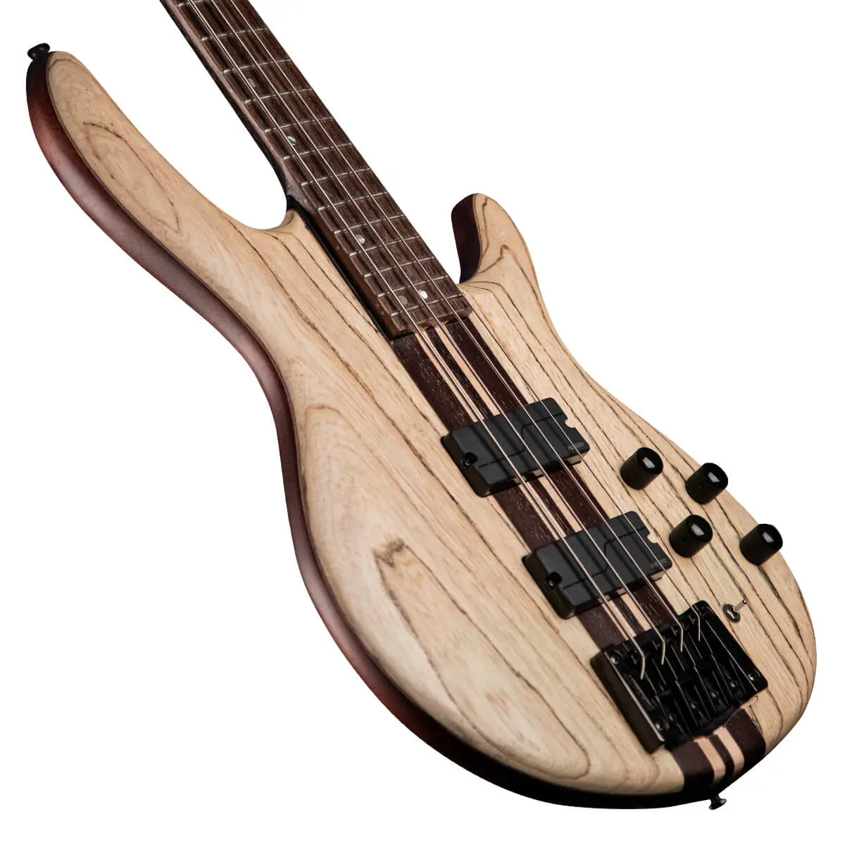 Cort A4 Ultra As, Etched Naturalural Black w/case Bass Guitar - Richards Guitars Of Stratford Upon Avon