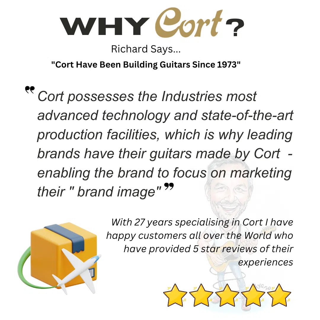 Cort Action Bass 5 String Deluxe AS Open Pore Natural - Richards Guitars Of Stratford Upon Avon