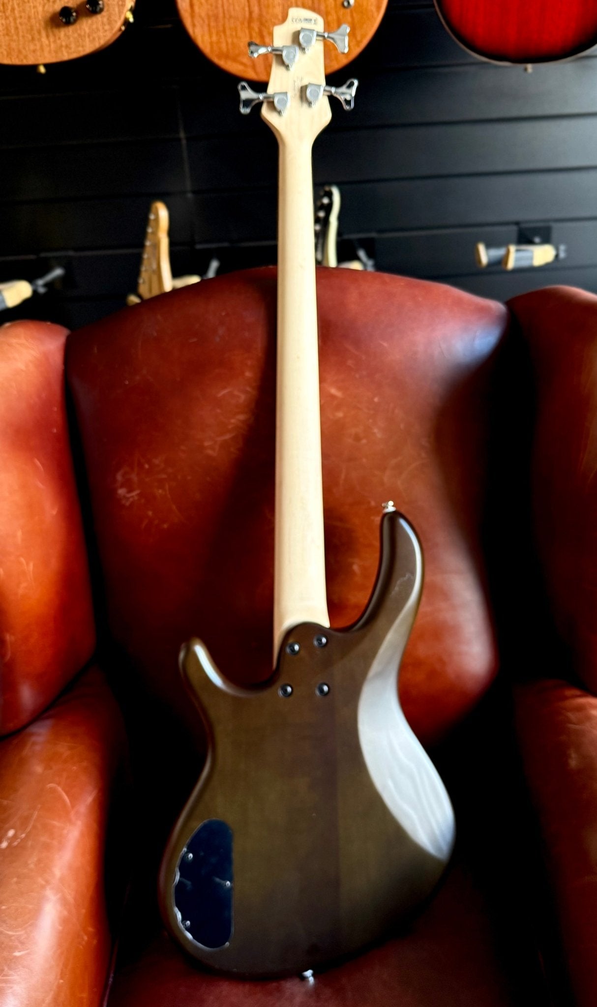 Cort Action Bass PJ Open Pore Walnut Bass Guitar - Richards Guitars Of Stratford Upon Avon