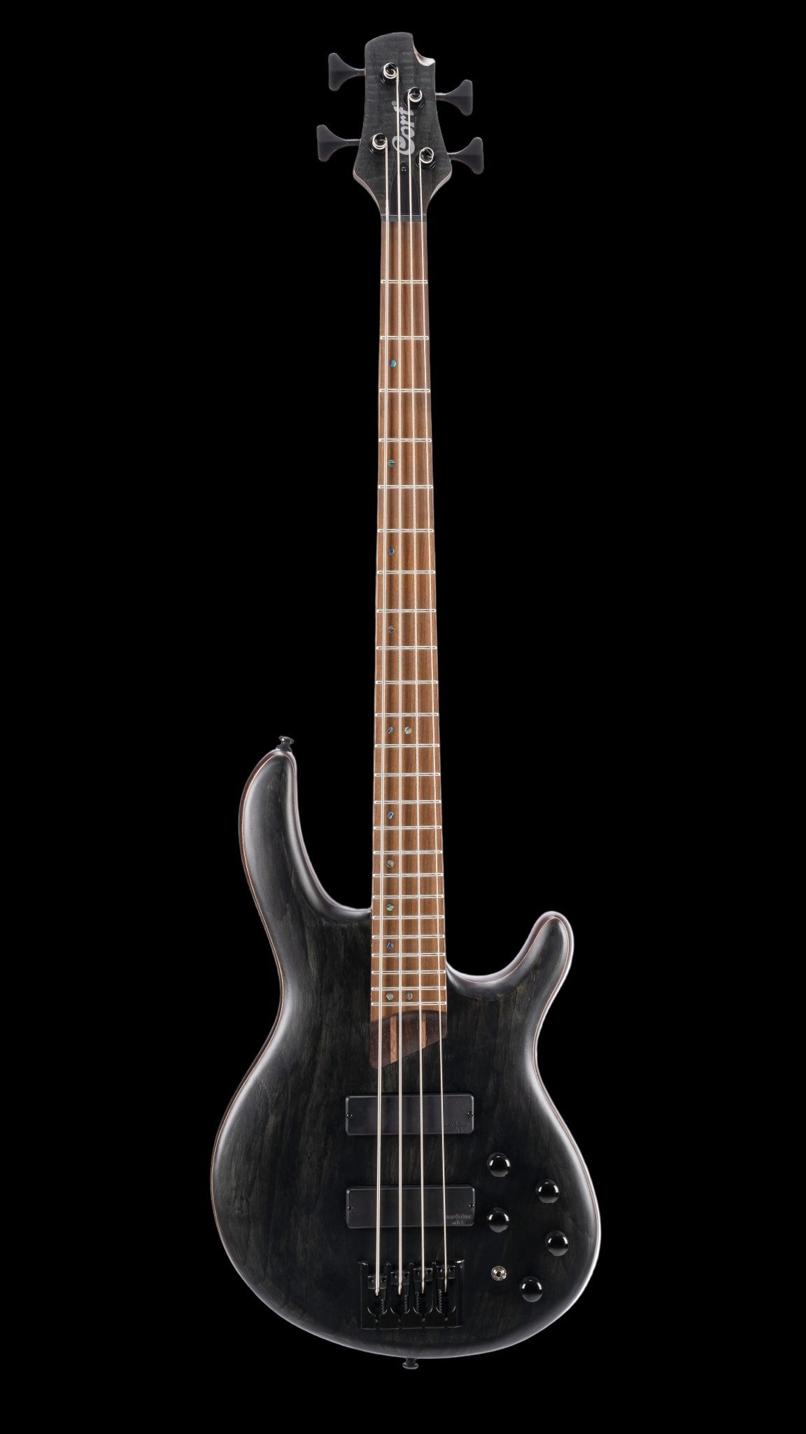 Cort B4 Element, Open Pore Trans Black Bass Guitar - Richards Guitars Of Stratford Upon Avon