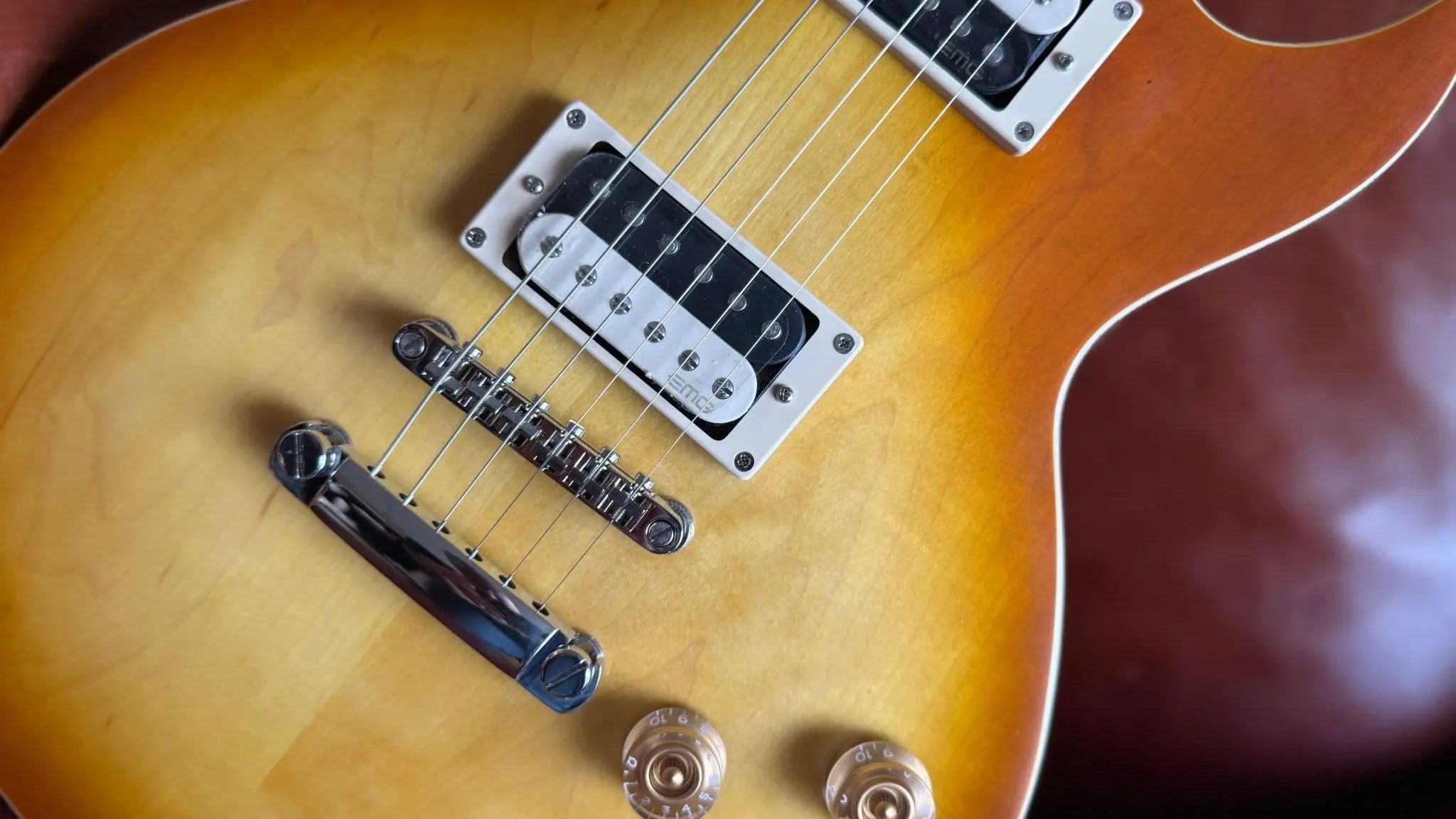 Buy Cort CR300 Aged Vintage Burst With EMG RetroActive FAT 55 Pickups!  Beautiful! 
