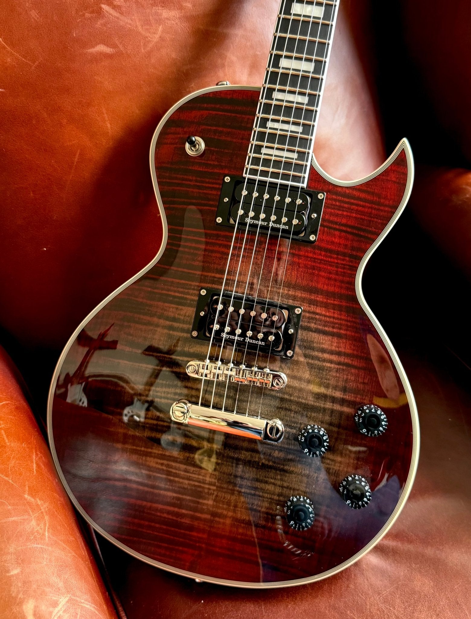 Cort CR300 Deluxe LVB Lava Burst Electric Guitar - Richards Guitars Of Stratford Upon Avon