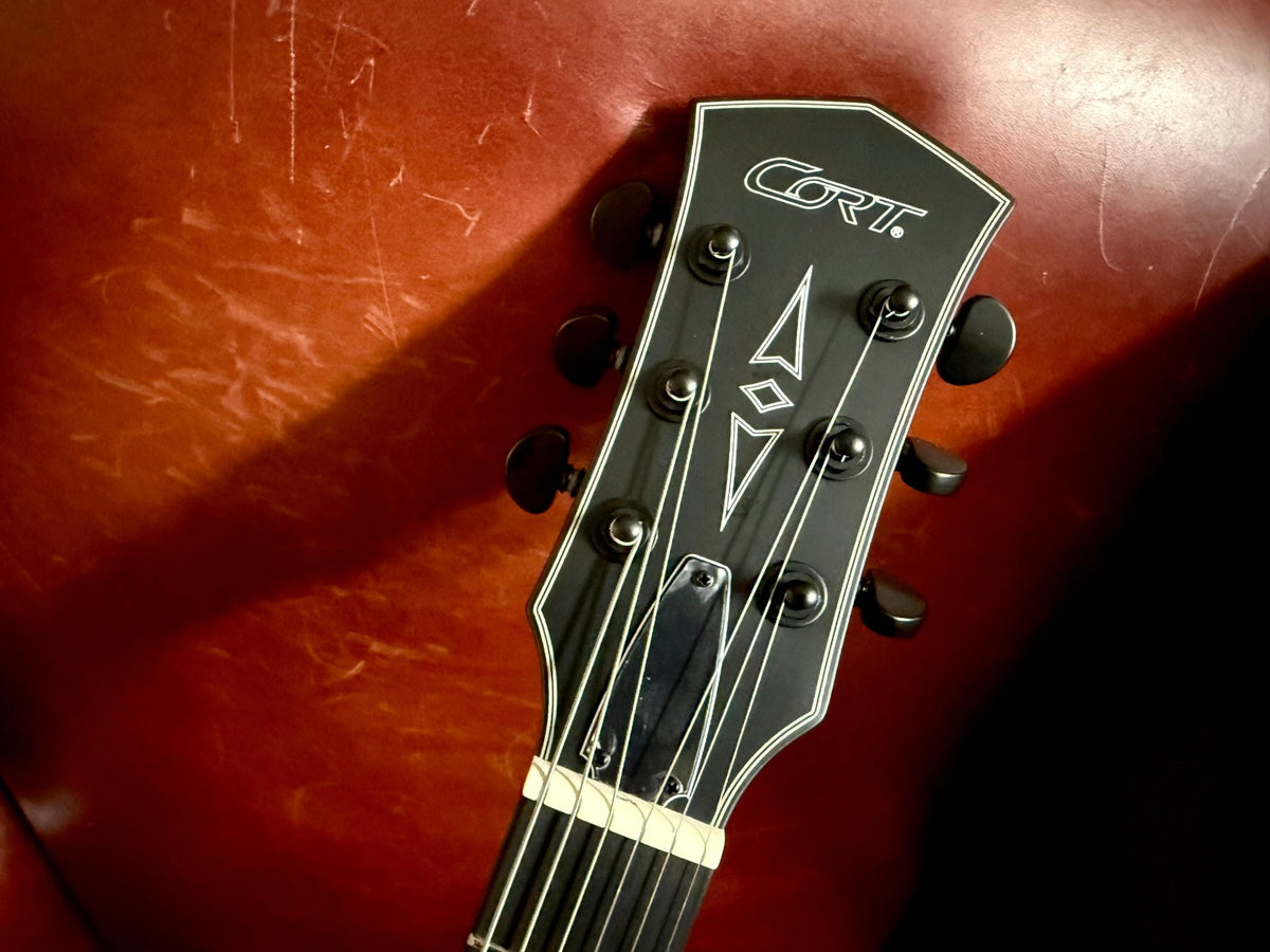 Cort CR300MT Black Satin Electric Guitar With EMG Pickups - Richards Guitars Of Stratford Upon Avon