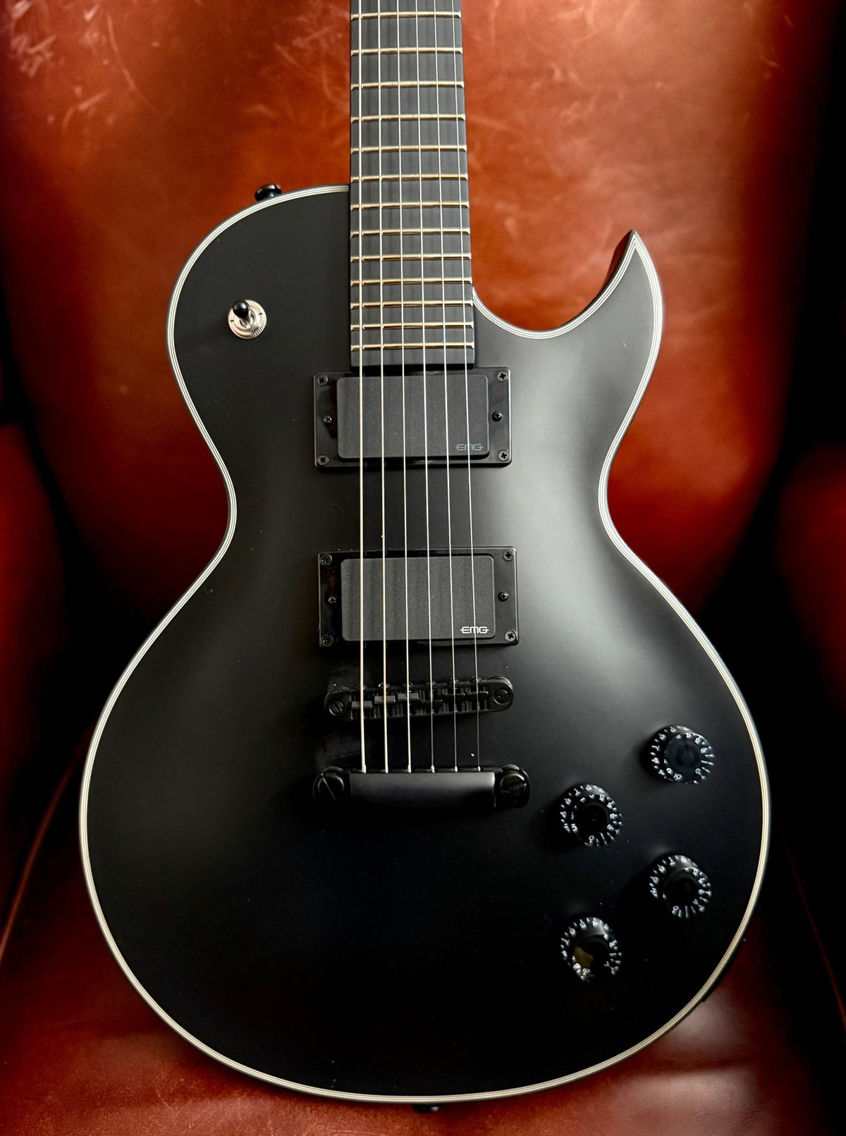 Cort CR300MT Black Satin Electric Guitar With EMG Pickups - Richards Guitars Of Stratford Upon Avon