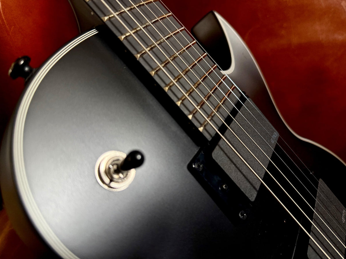Cort CR300MT Black Satin Electric Guitar With EMG Pickups - Richards Guitars Of Stratford Upon Avon
