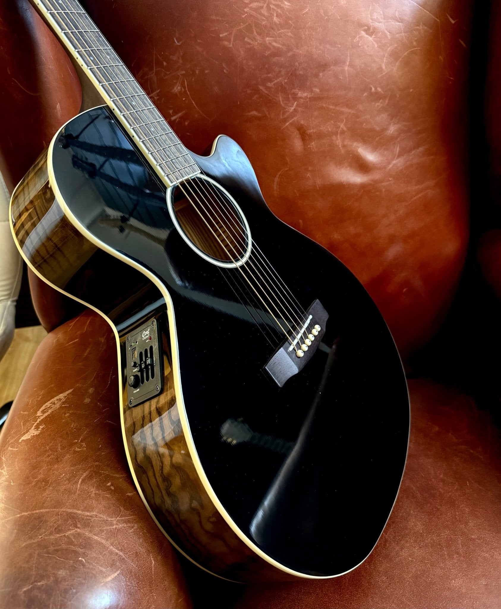 Cort Exotic SFX Ash Electro Acoustic Guitar w' Solid Spruce Top - Richards Guitars Of Stratford Upon Avon