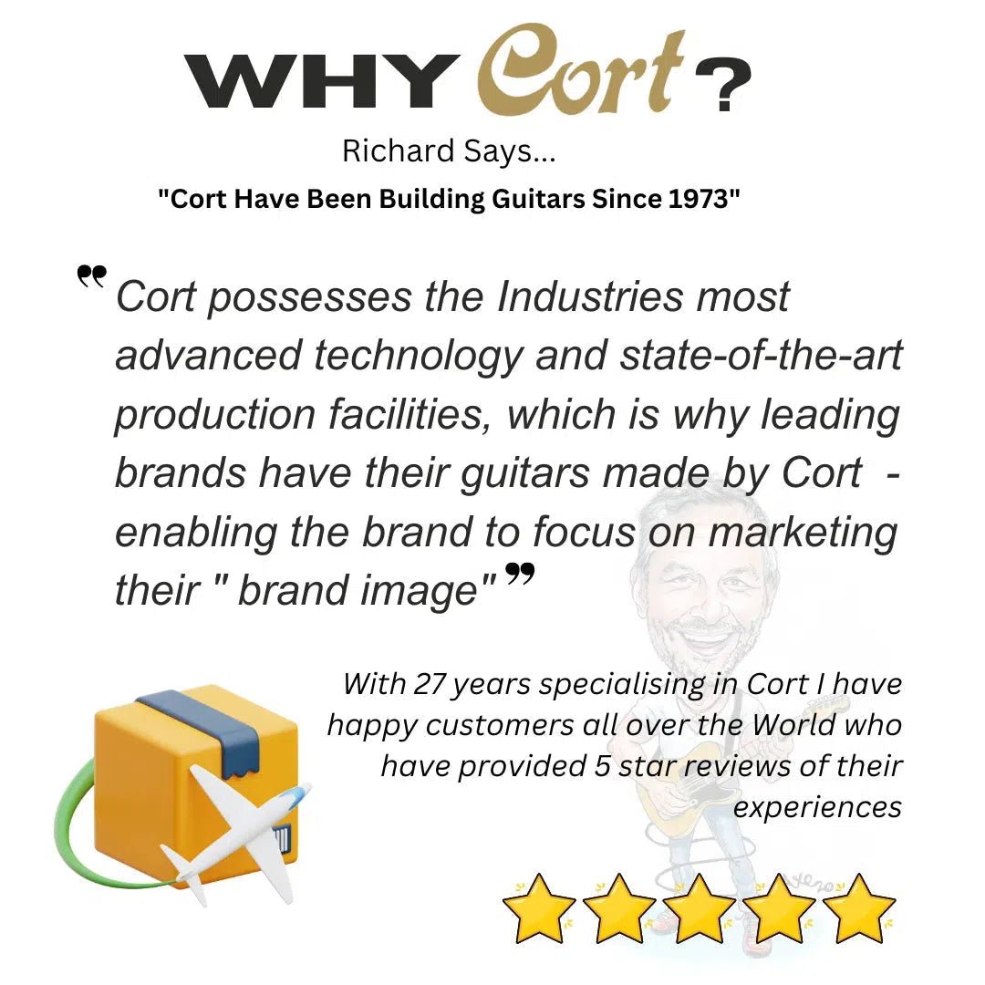 Cort GA MY Bevel Natural Electro Acoustic Guitar - Richards Guitars Of Stratford Upon Avon