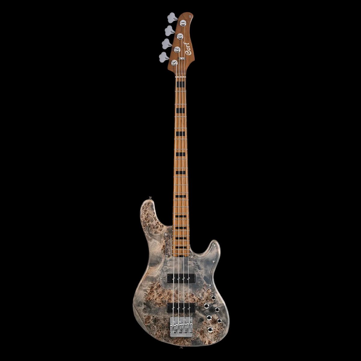 Cort GB Modern 4 Open Pore Charcoal Grey w/case Bass Guitar - Richards Guitars Of Stratford Upon Avon