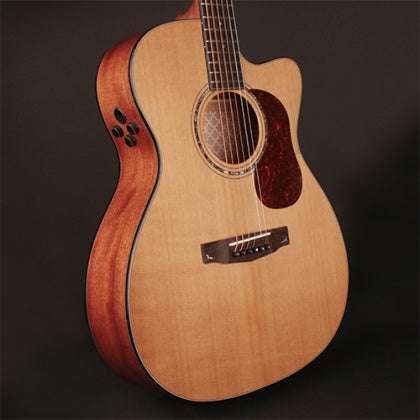 Cort Gold OC6 w/case Natural Electro Acoustic Guitar - Richards Guitars Of Stratford Upon Avon