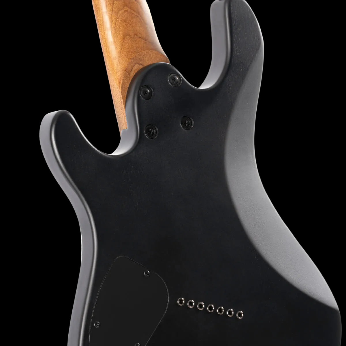 Cort KX307MS Open Pore Black Multi Scale Electric Guitar - Richards Guitars Of Stratford Upon Avon