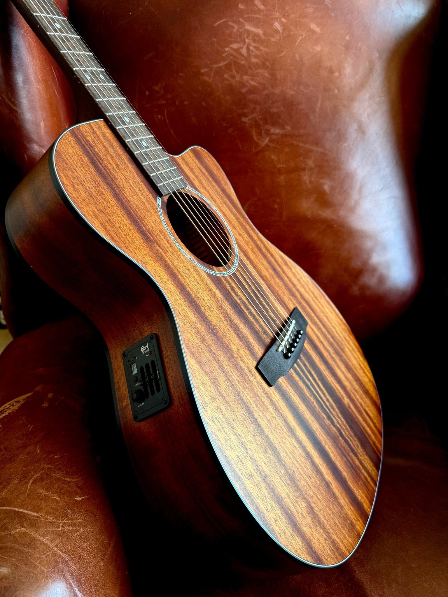 Cort L60MCE Mahogany Electro Acoustic Guitar - Richards Guitars Of Stratford Upon Avon