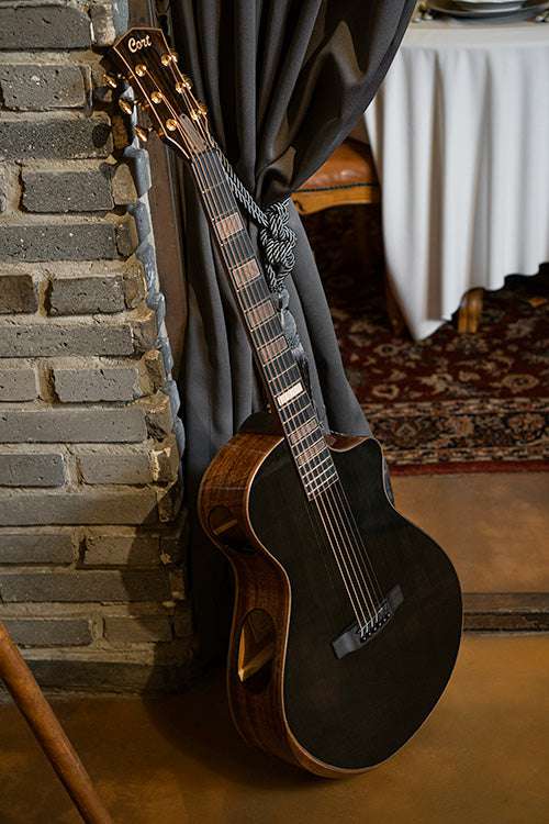 Cort Modern Trans Black with Case - Richards Guitars Of Stratford Upon Avon