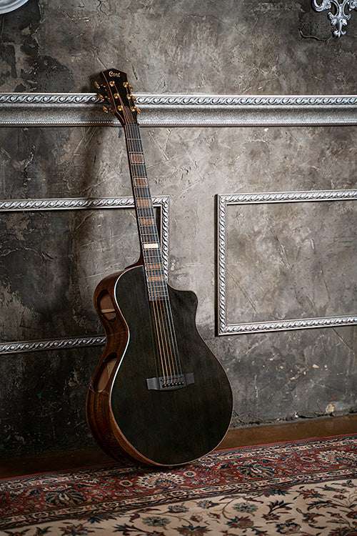Cort Modern Trans Black with Case - Richards Guitars Of Stratford Upon Avon