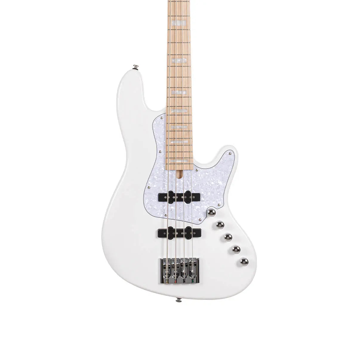 Cort NJS 4, White w/case Bass Guitar - Richards Guitars Of Stratford Upon Avon